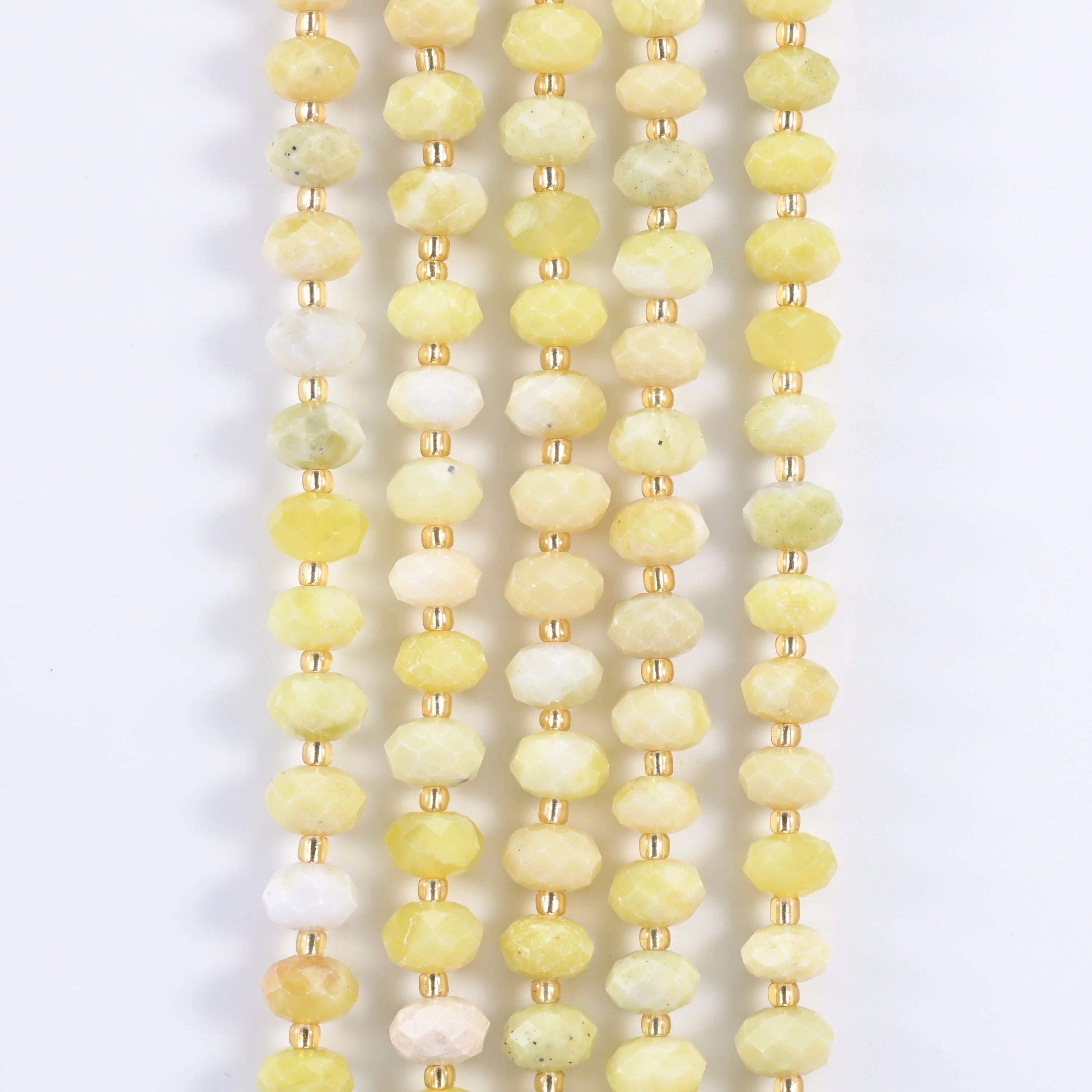 Natural Gemstone Faceted Rondelle Beads - Size 6x10mm - Jewelry Making Beads - 15.5 Inches Strand Length - S1 - Mycrazycrystal